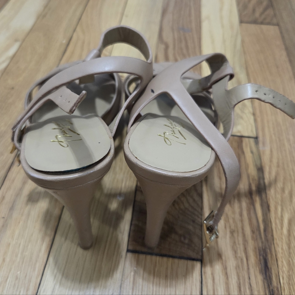 Thalia Sodi Beige Strappy Heels - Picture 5 of 10
